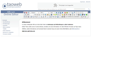 Desktop Screenshot of editor.taoweb.at