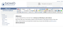 Tablet Screenshot of editor.taoweb.at